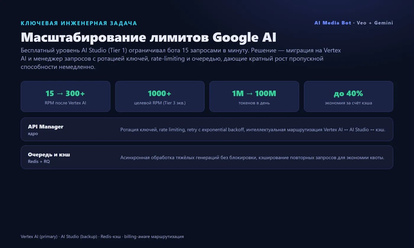 Telegram bot for AI video & image generation (Veo, Gemini) — Screen 2